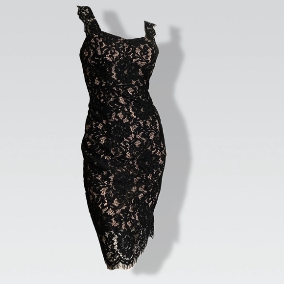 Dresses | Vintage Style Black Lace Cocktail Dress S | Poshmark